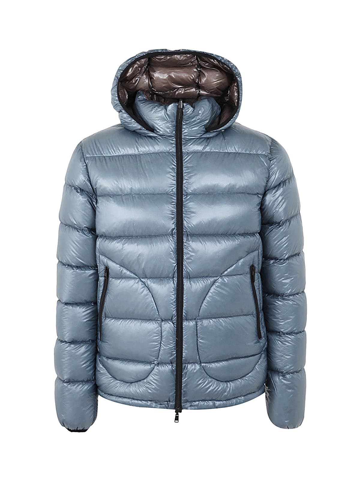 Herno 7 Den Bomber Jacket In Light Blue