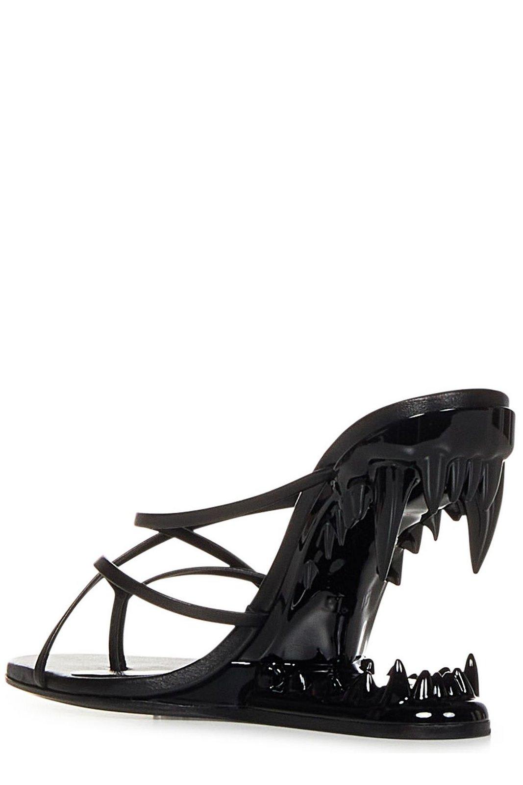 Shop Gcds Morso Wedge Heel Slip-on Mules In Black