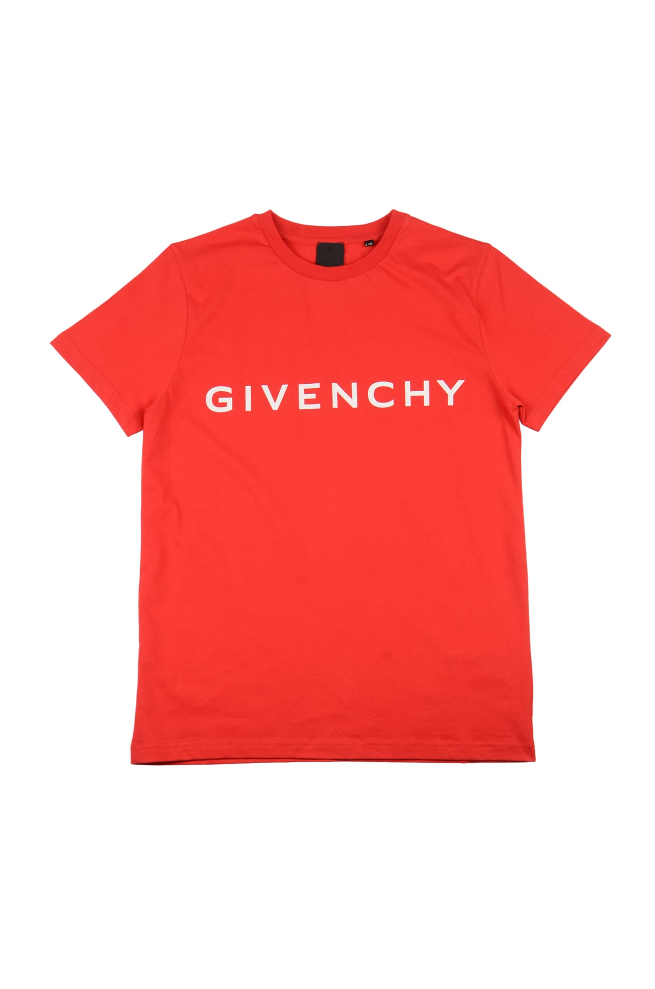 Shop Givenchy Logo Print Regular T-shirt In Bright Red