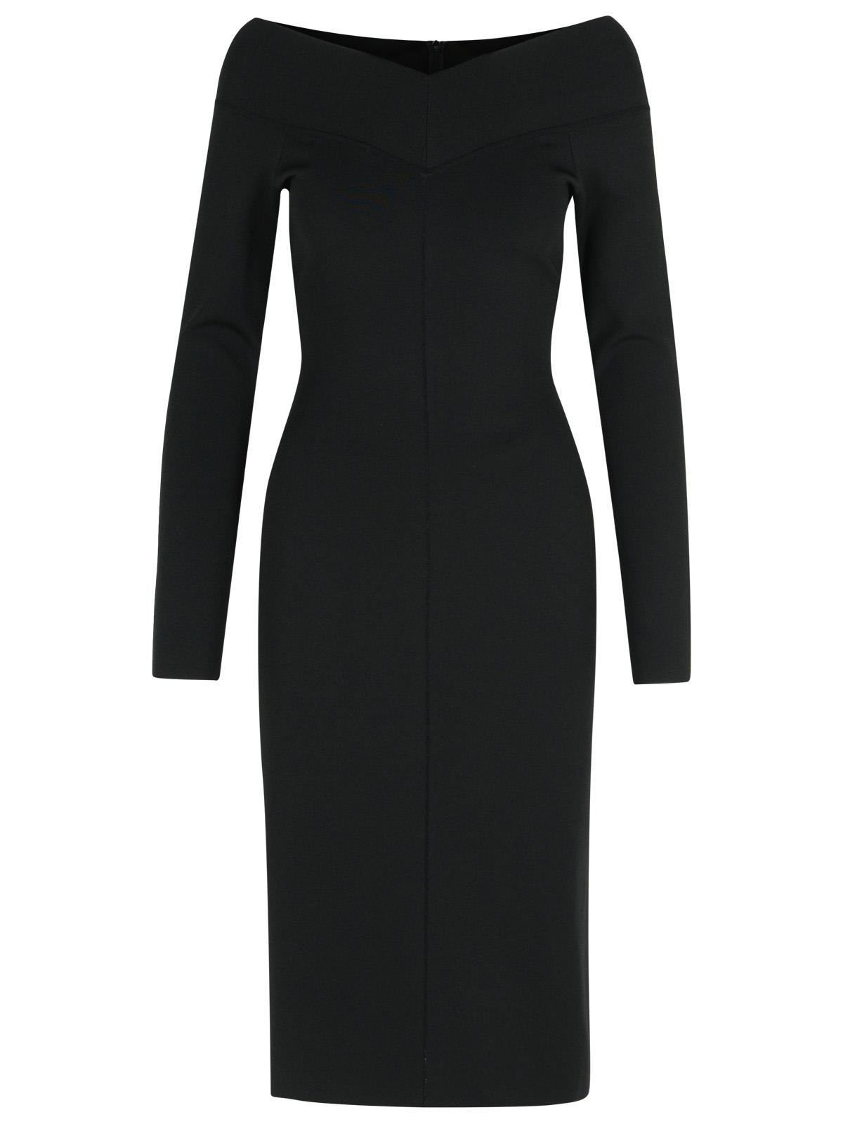 Black Viscose Blend Dress