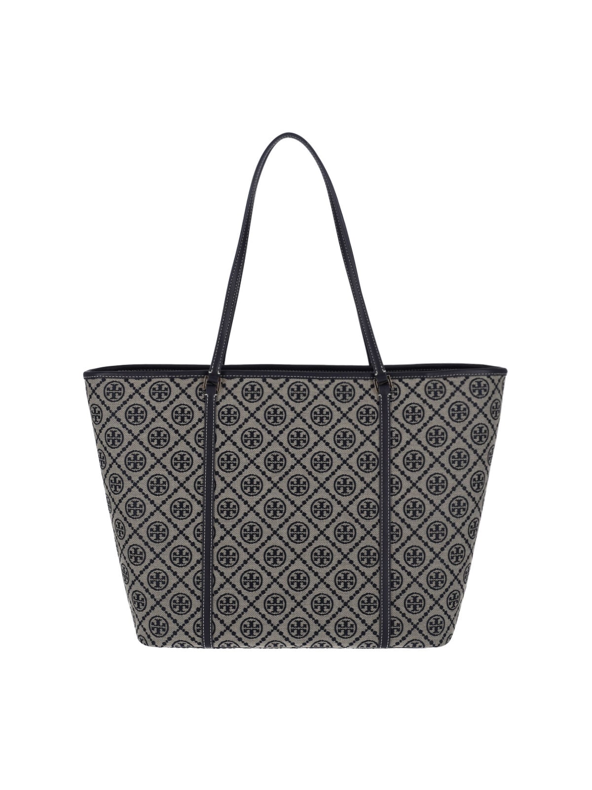 Tory Burch T Monogram Large Tote Bag In Beige