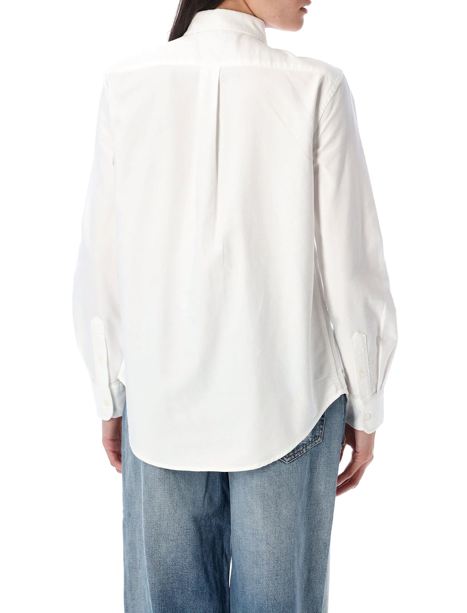 Polo Ralph Lauren Relaxed Fit Oxford Shirt In White