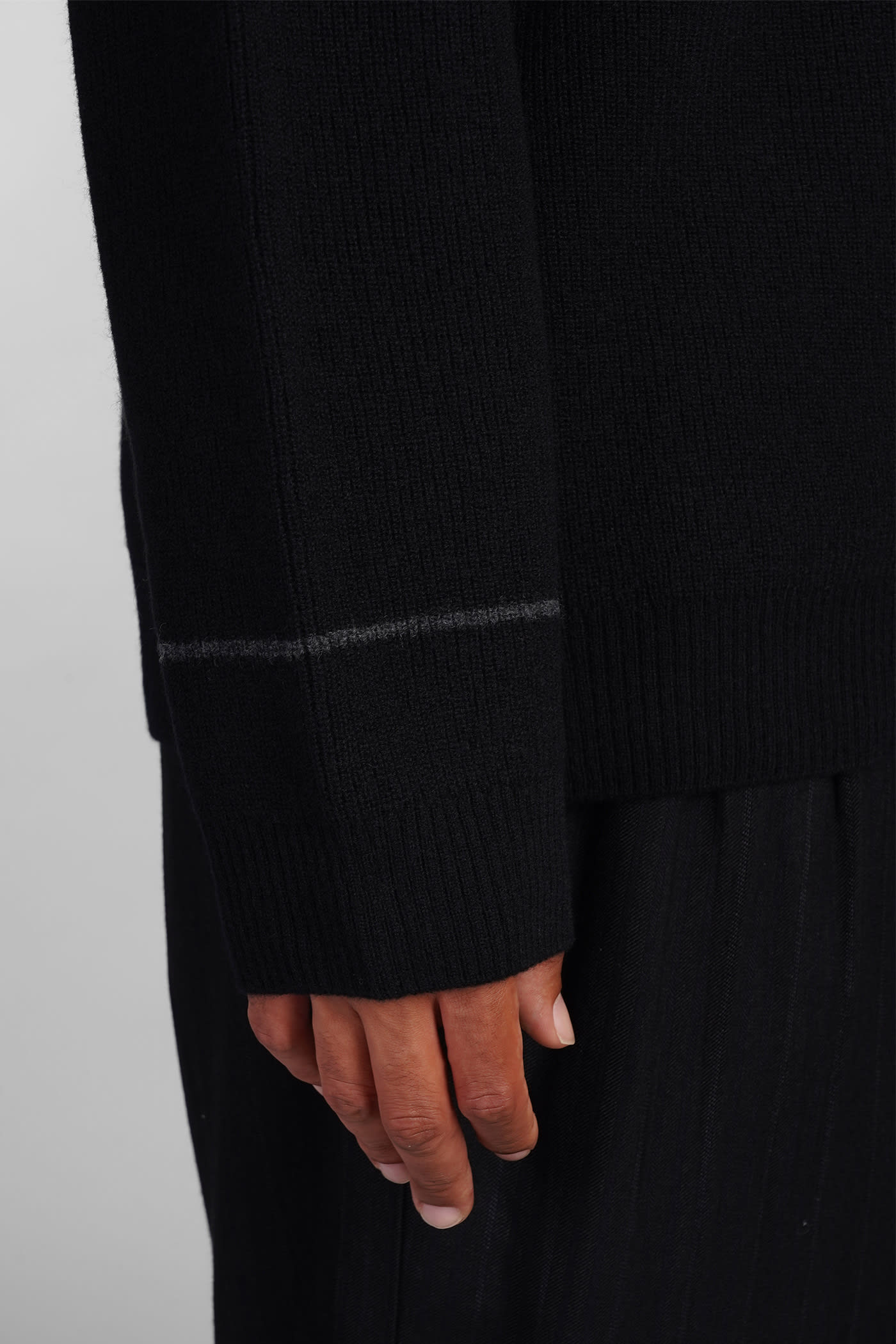 Shop Yohji Yamamoto Knitwear In Black Wool