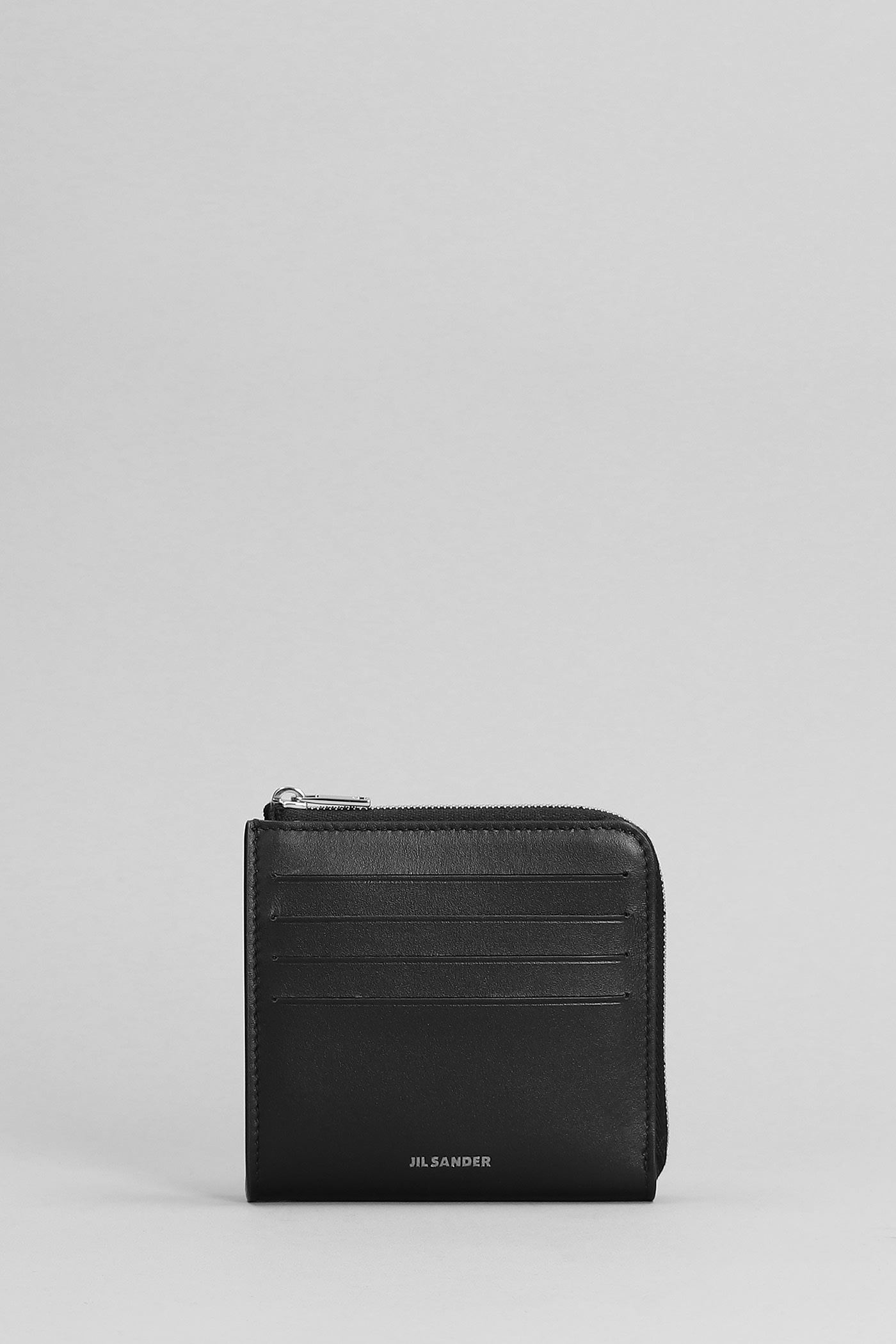 Shop Jil Sander Wallet In Black Leather