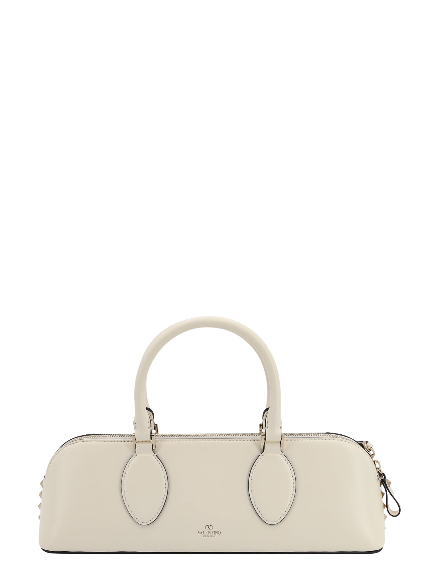Shop Valentino Rockstud E/w Handbag In White