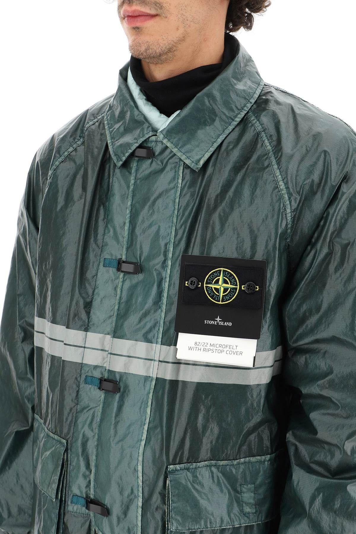 Stone Island 82/22 Microfelt With Ripstop Cover Jacket