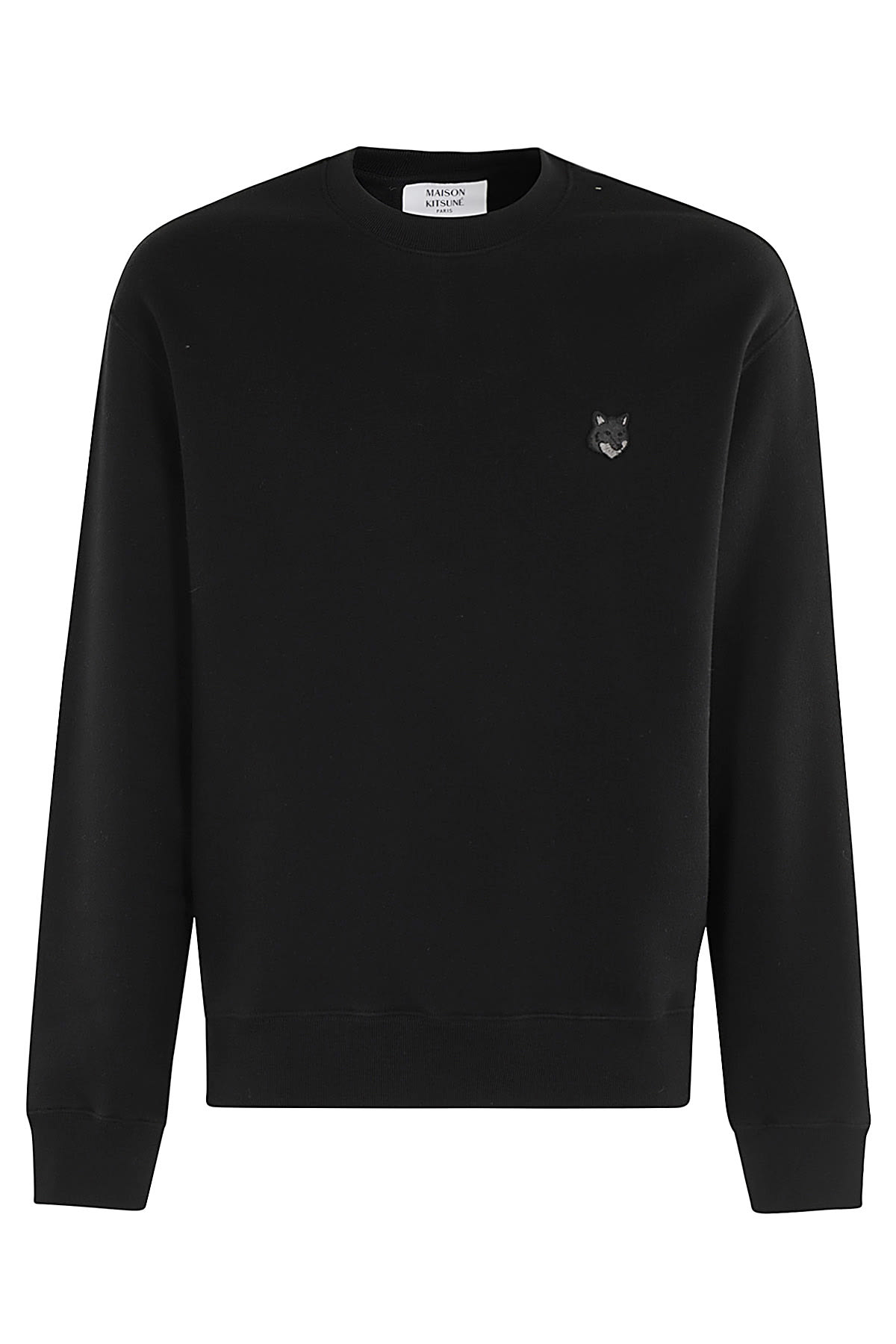 Shop Maison Kitsuné Bold Fox Head Patch Comfort Sweatshirt In Black