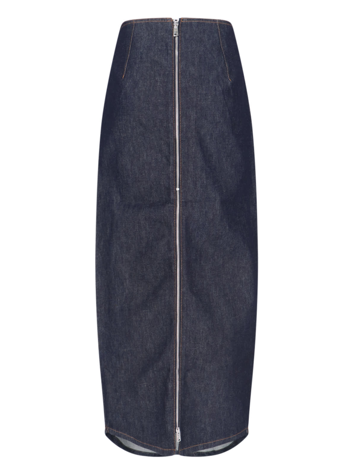 Shop Coperni Maxi Sheath Skirt In Blue