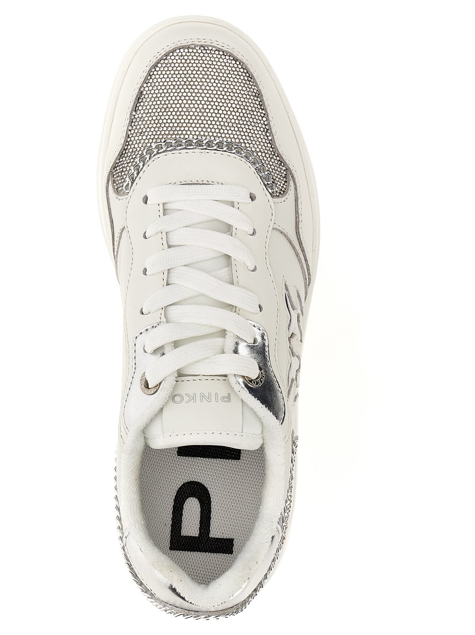 Shop Pinko Portland Sneakers In White