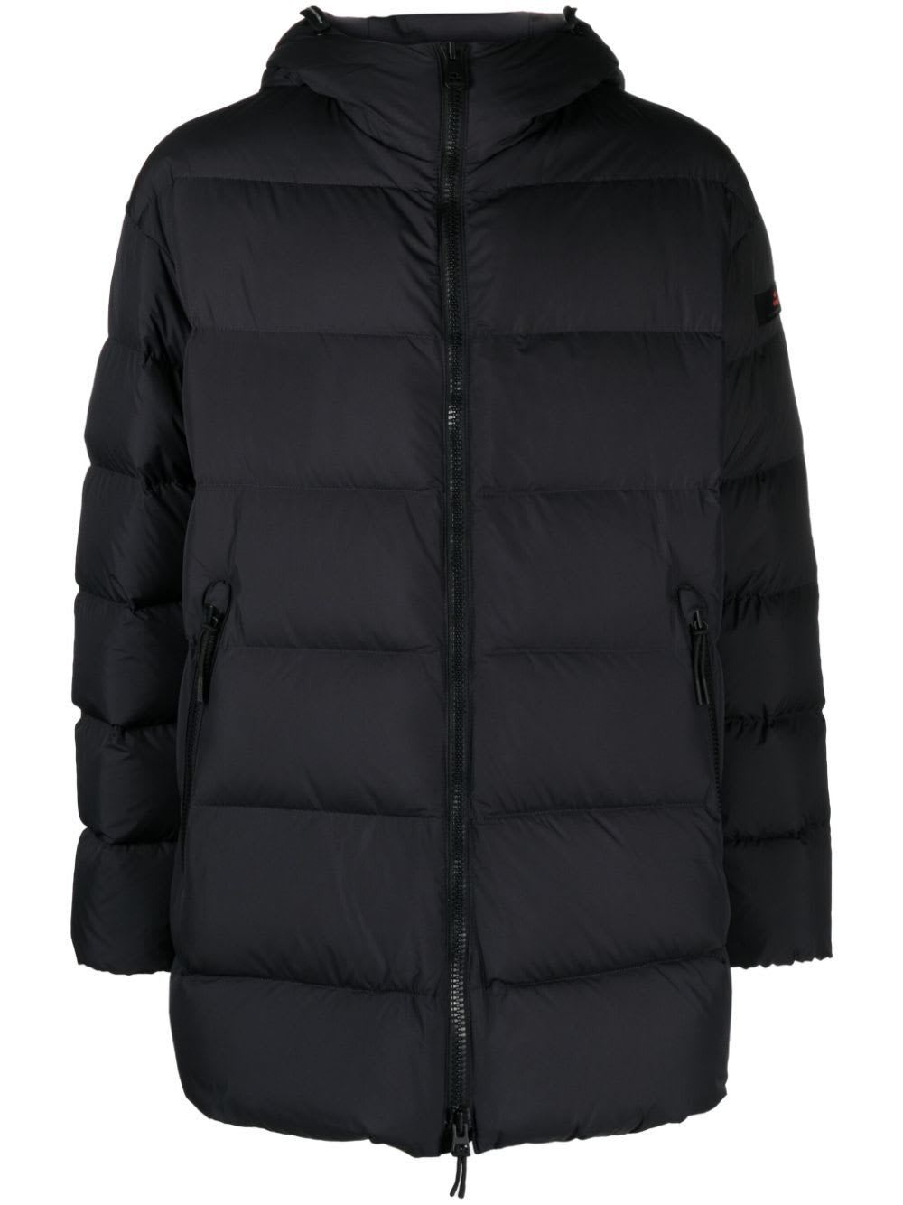 Shop Peuterey Restone No Long Padded Jacket In Blue