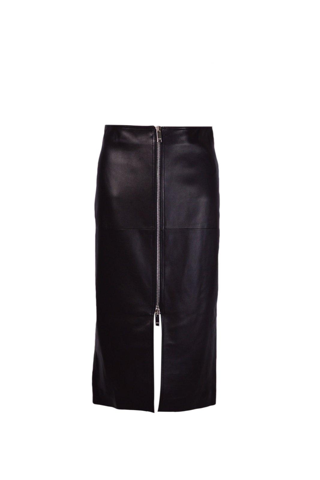 Shop Isabel Marant High-waist Zipped Skirt In Black