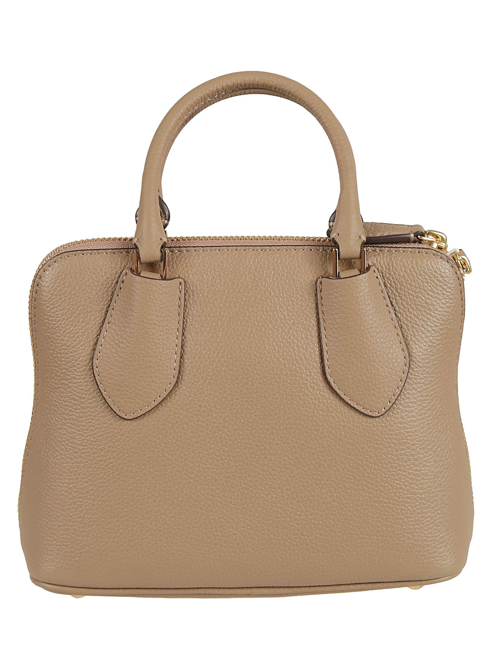 Shop Tory Burch Swing Mini Bag In Beige Leather In Taupe Oak