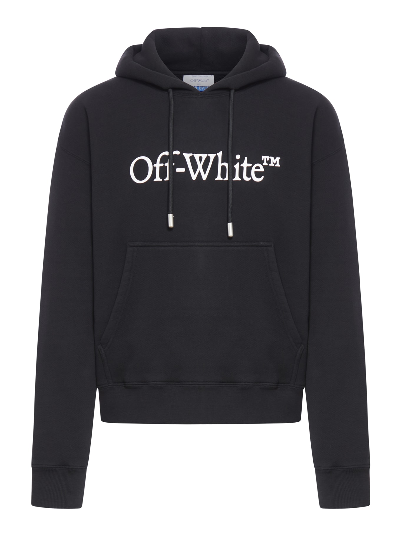 Shop Off-white Logo Hoodie In Black White