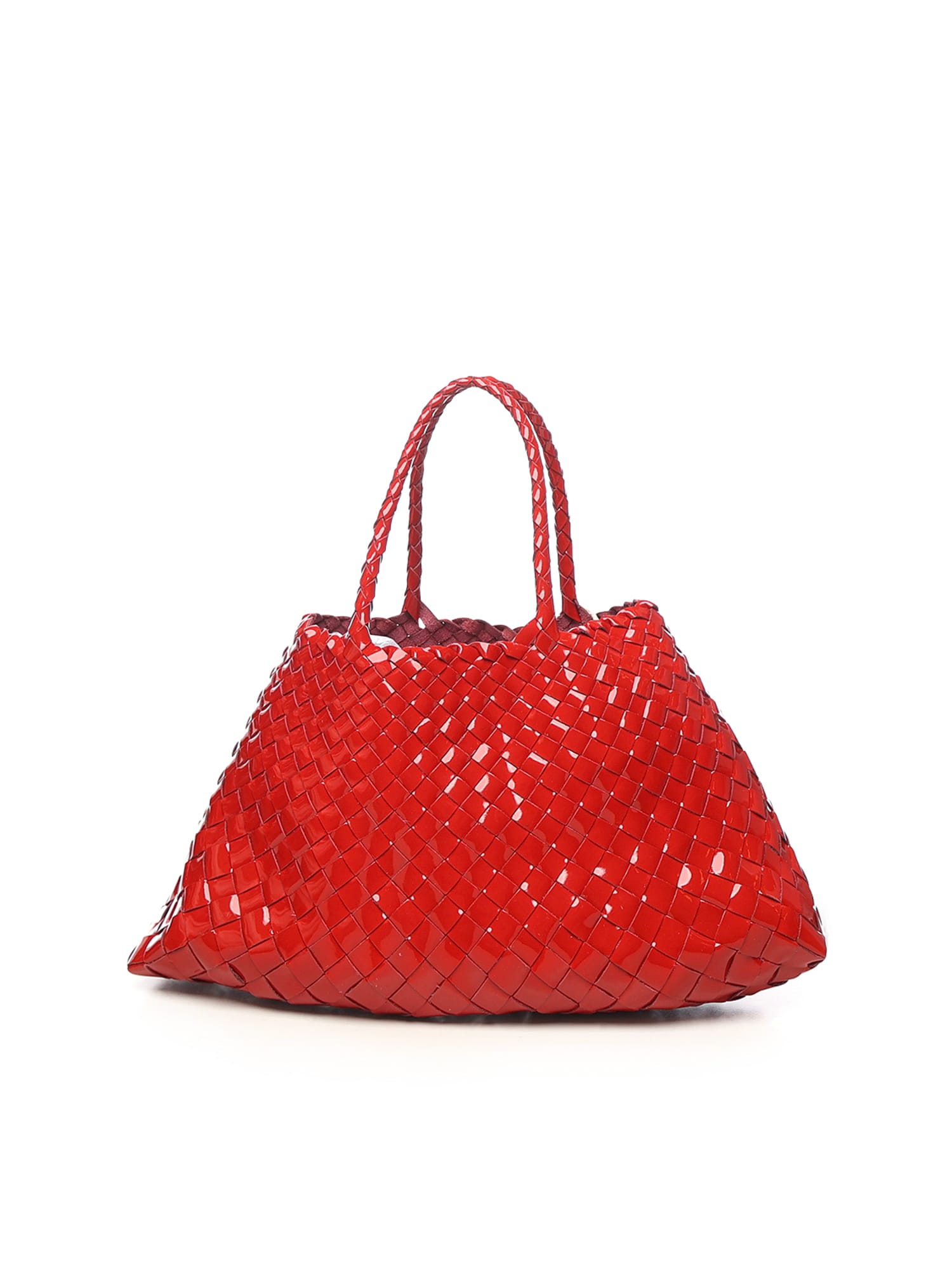 Dragon Diffusion Santa Croce Small Leather Bag In Red