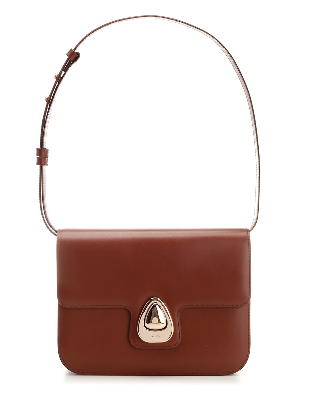 Shop Apc Astra Shoulder Bag In Brown