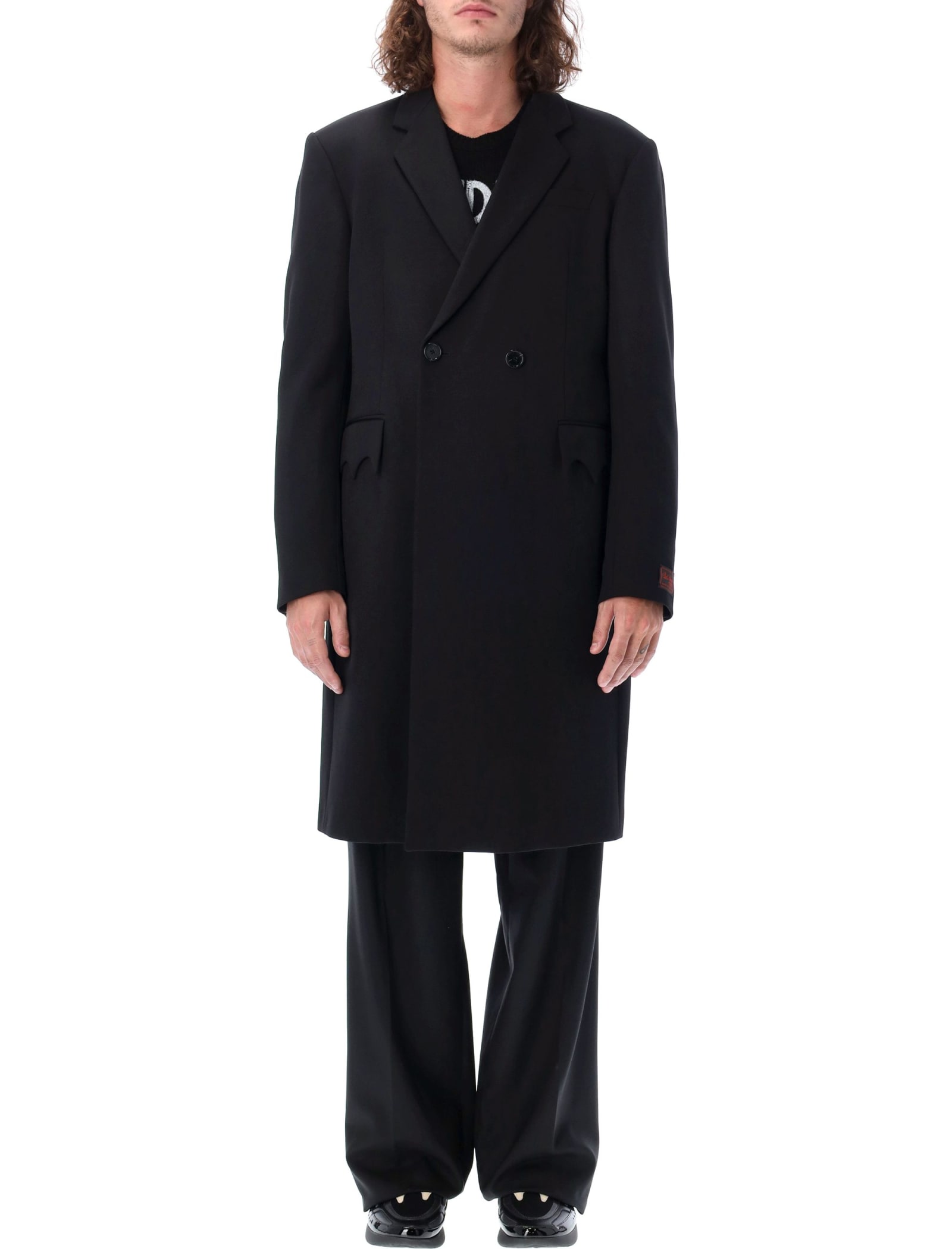 Raf Simons Classic Double-breast Coat With Uniform Pockets