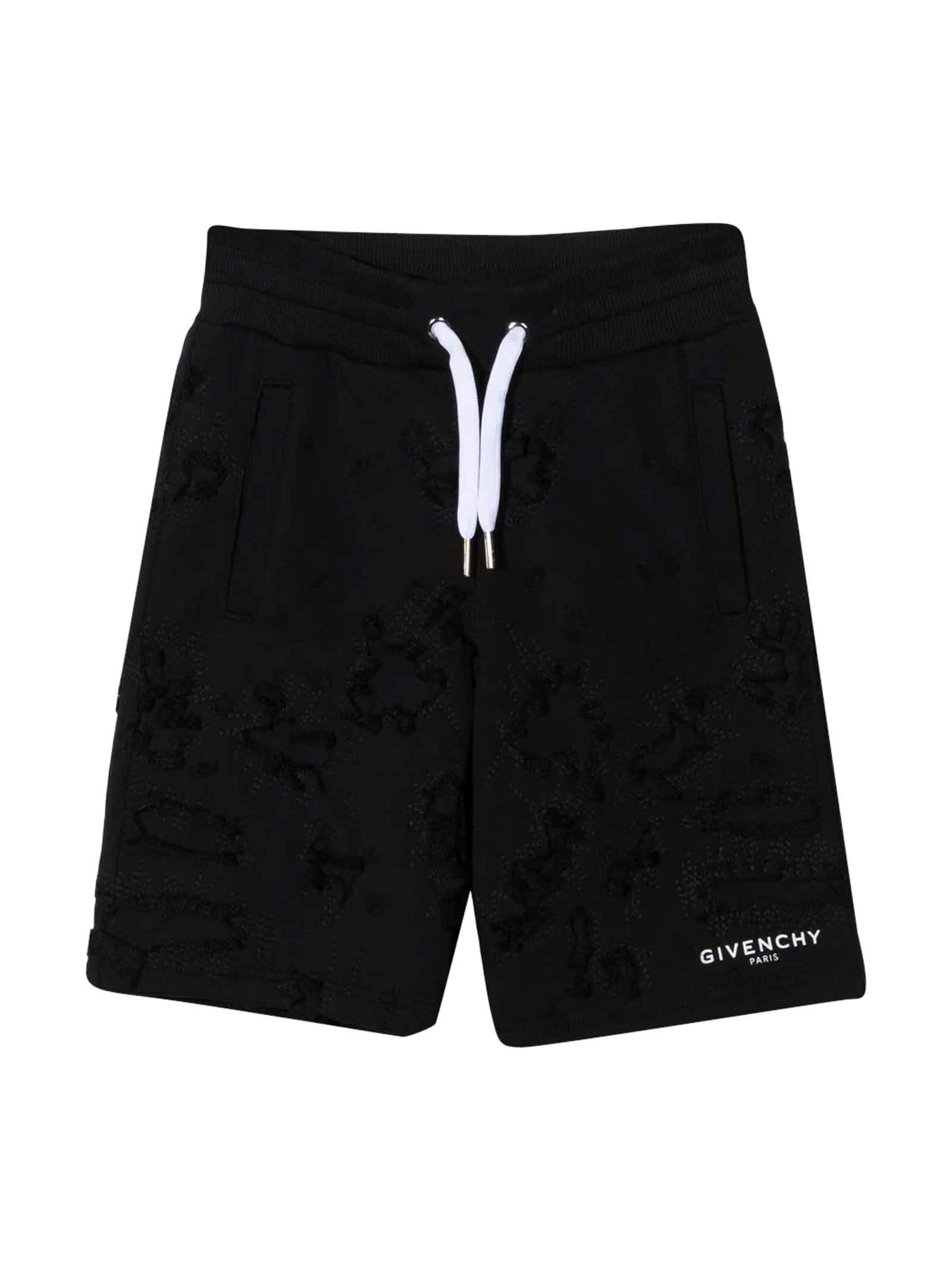 Givenchy Unisex Black Bermuda Shorts