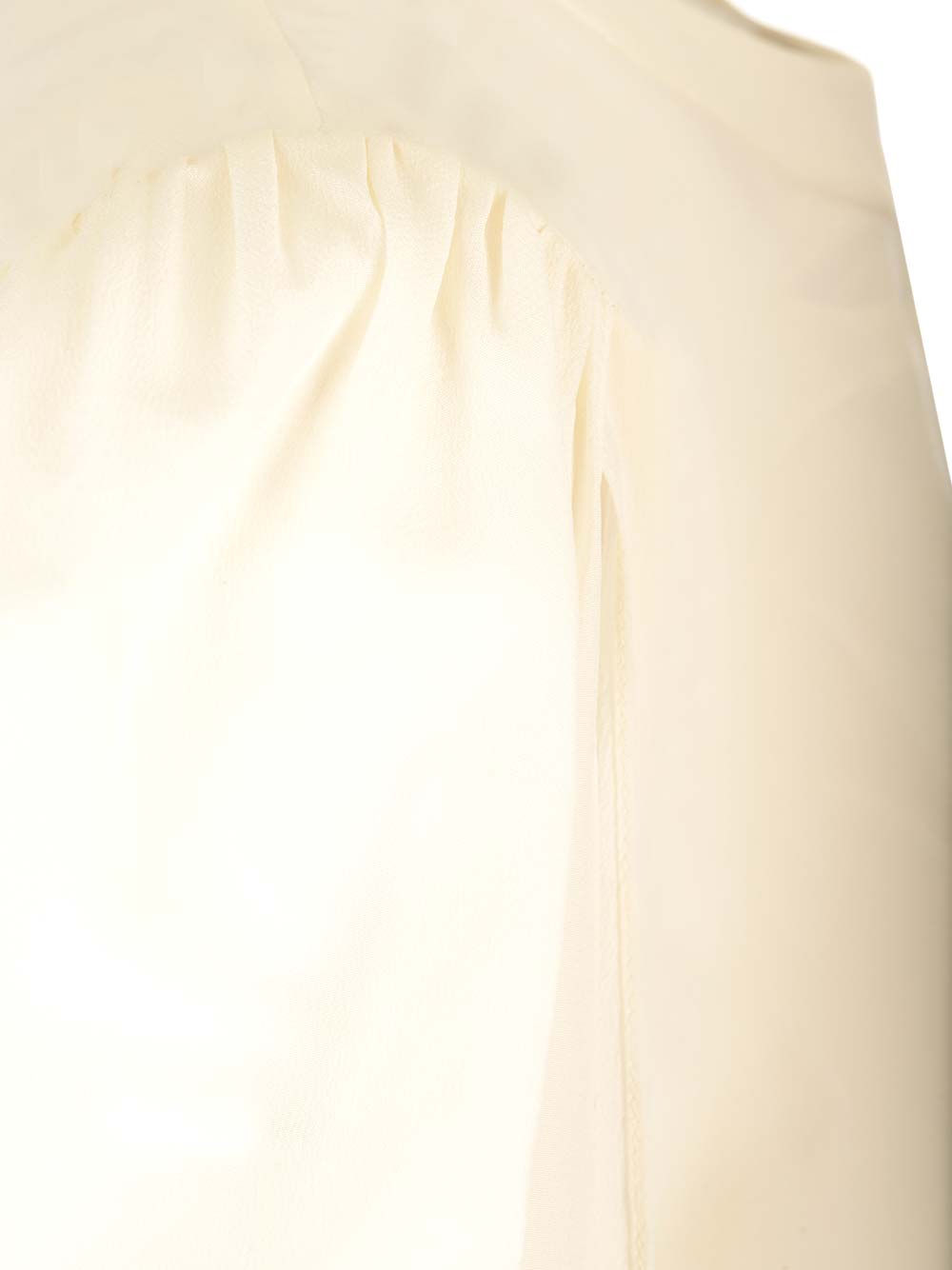 Shop Chloé Crêpe De Chine Top With Knotted Detail In White