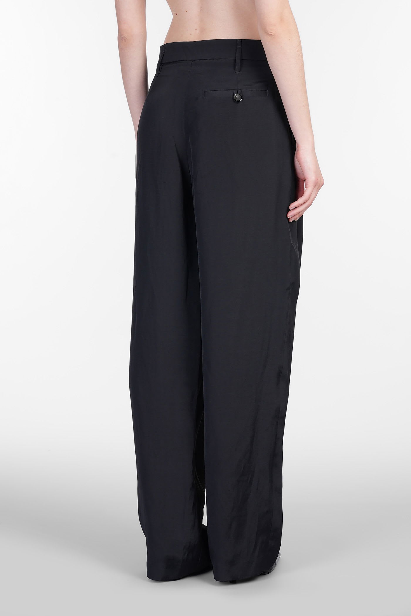 Stella Mccartney Canvas Tailoring Satin Balloon Trouser