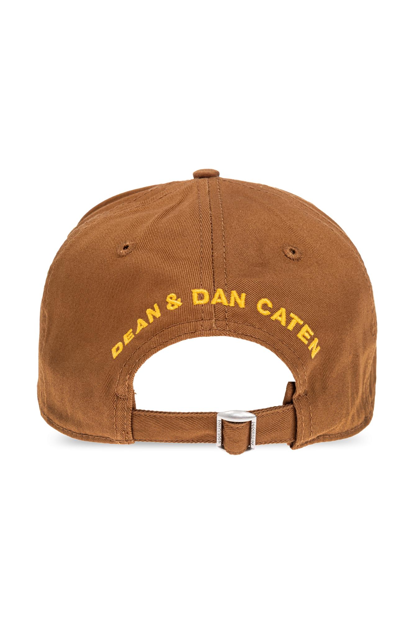 Dsquared2 Cotton Baseball Cap In Brown