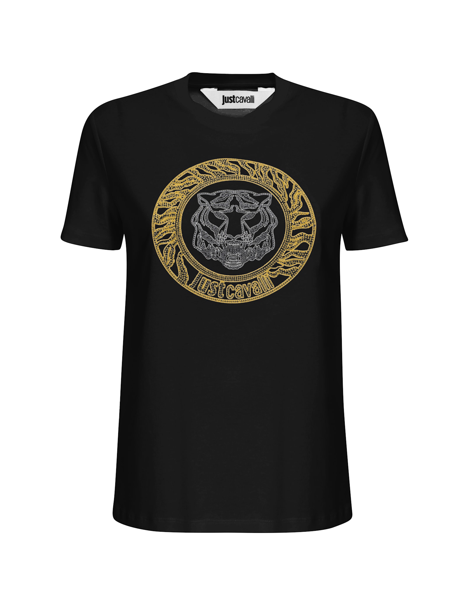 Just Cavalli Logo T-shirt In Black