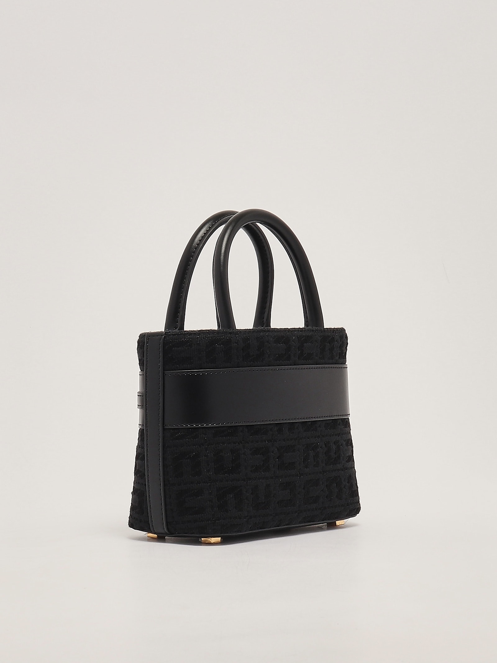 Shop Elisabetta Franchi Cotton Tote In Nero