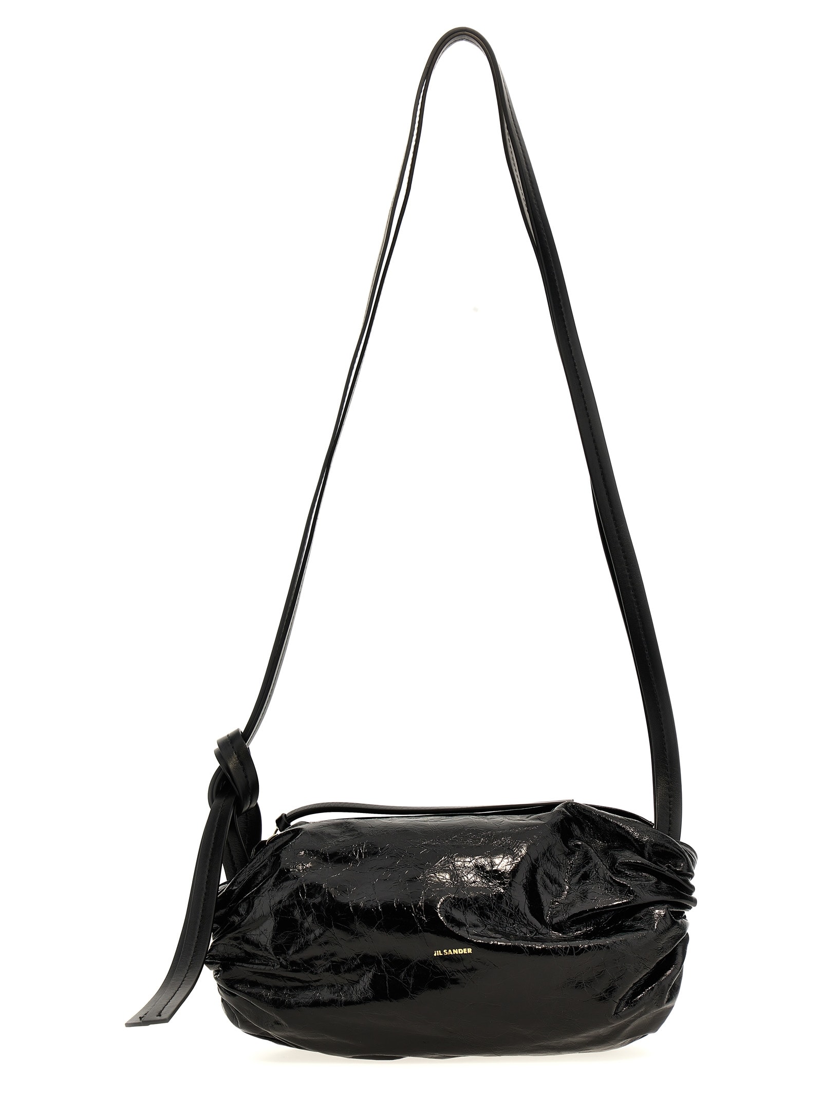 Shop Jil Sander Cushion Small Shoulder Bag In Black