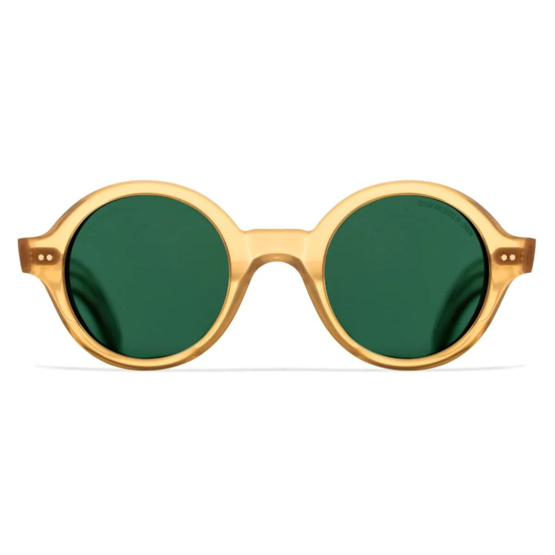 Shop Cutler And Gross 1396-04 Sun 49mm Bi-layer Butterscotch Acetate Sunglasses