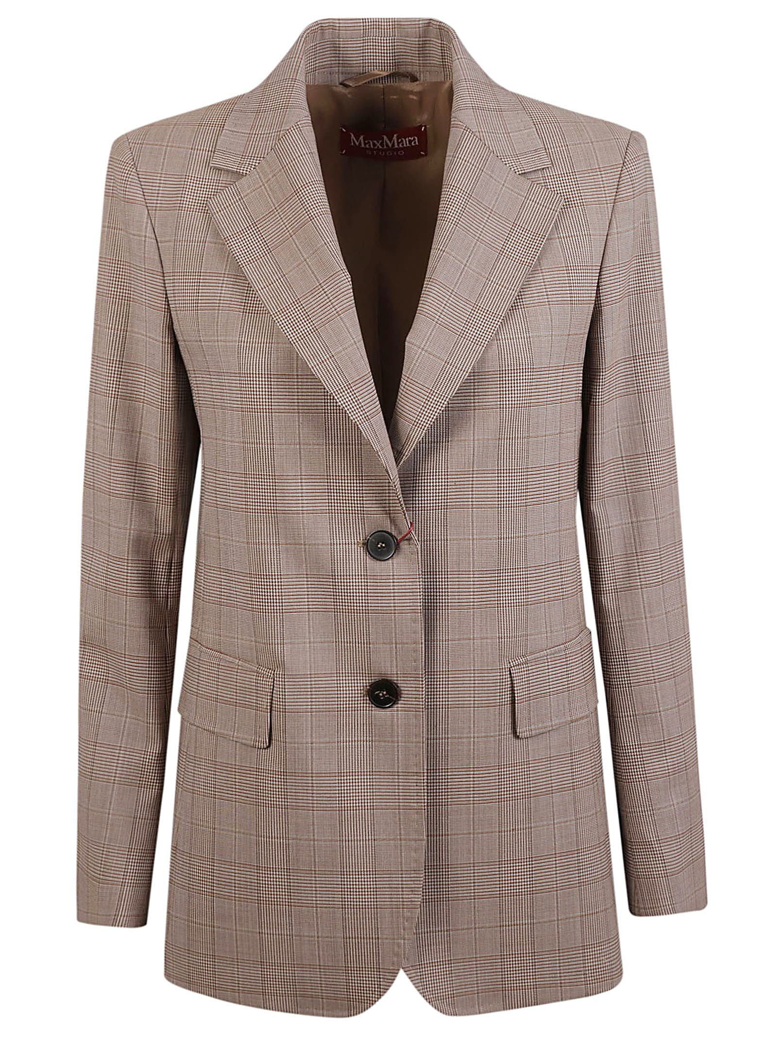 Shop Max Mara David Blazer In Brown