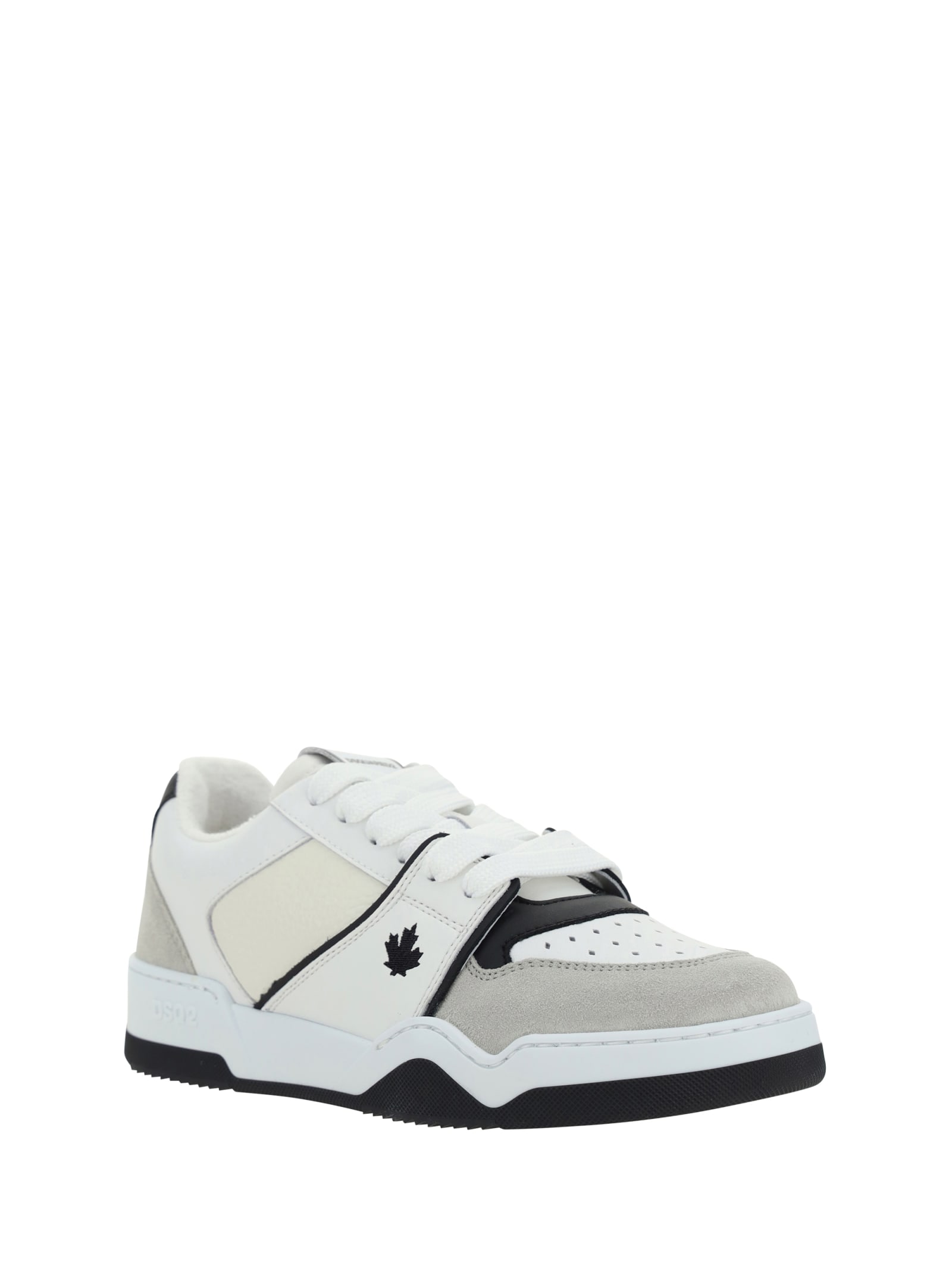Shop Dsquared2 Sneakers In Bianco Nero