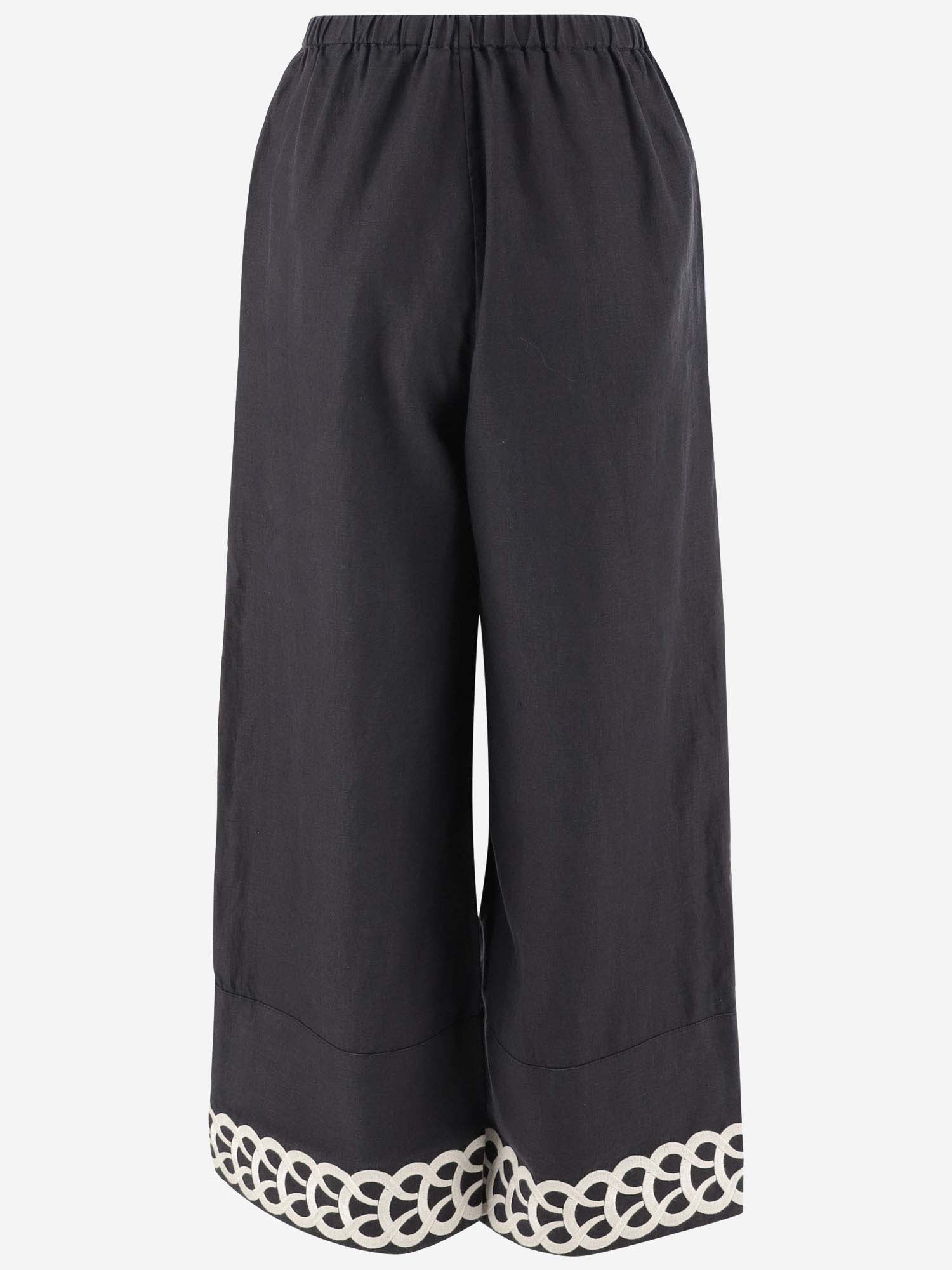 Shop By Malene Birger Mirabellos Linen Pants In Black