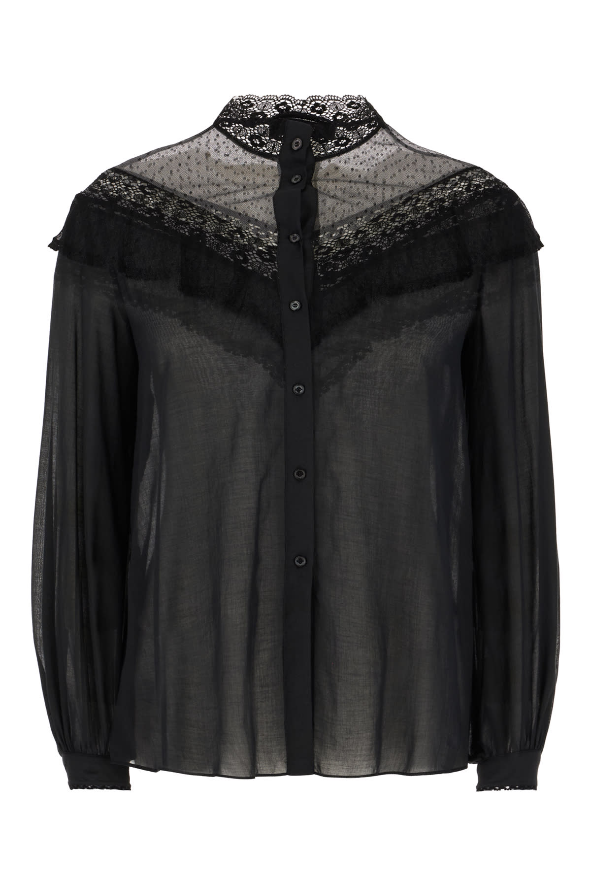 Black Cotton Blouse