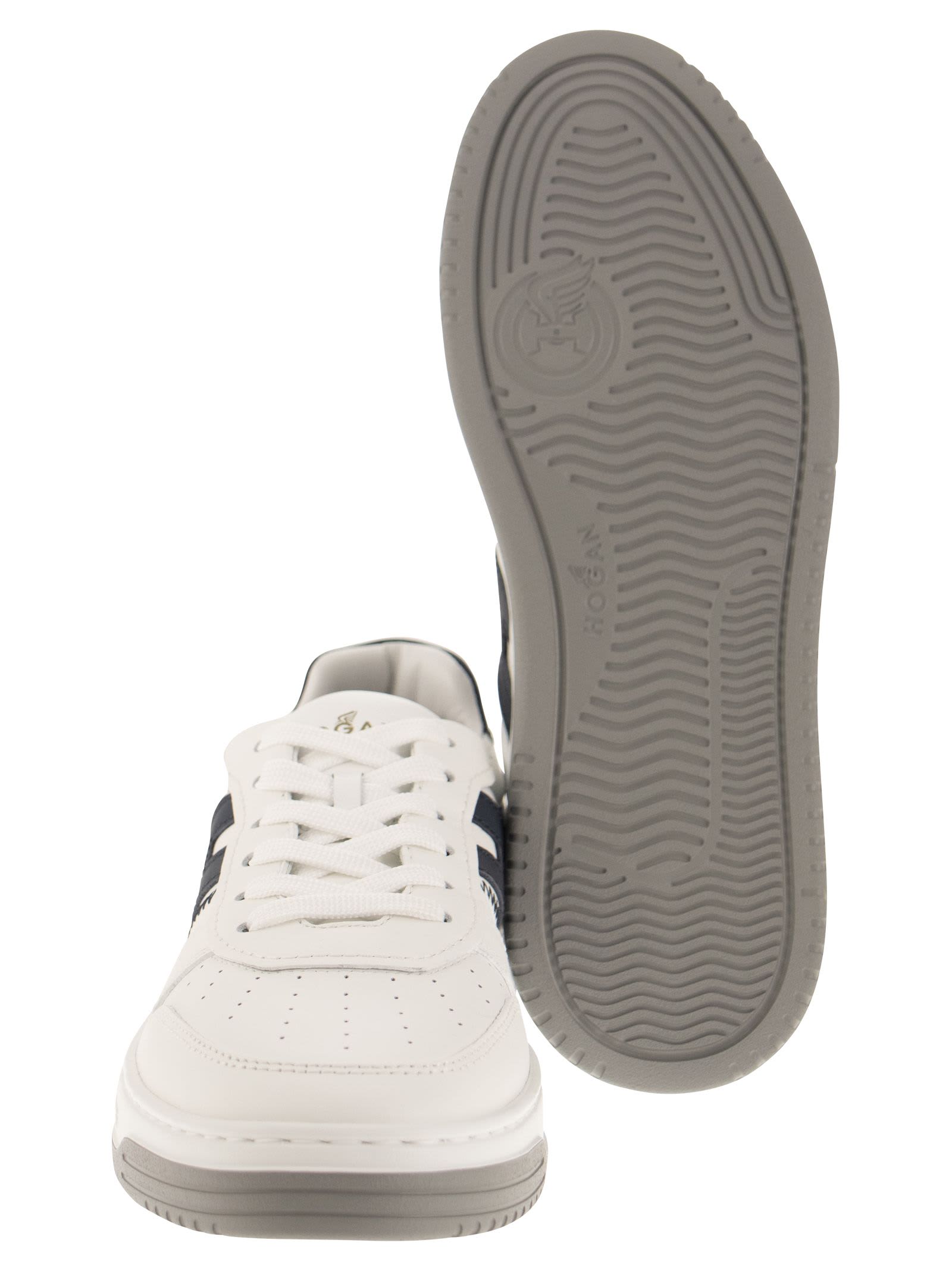 Shop Hogan Sneakers H630 In Bianco Blu