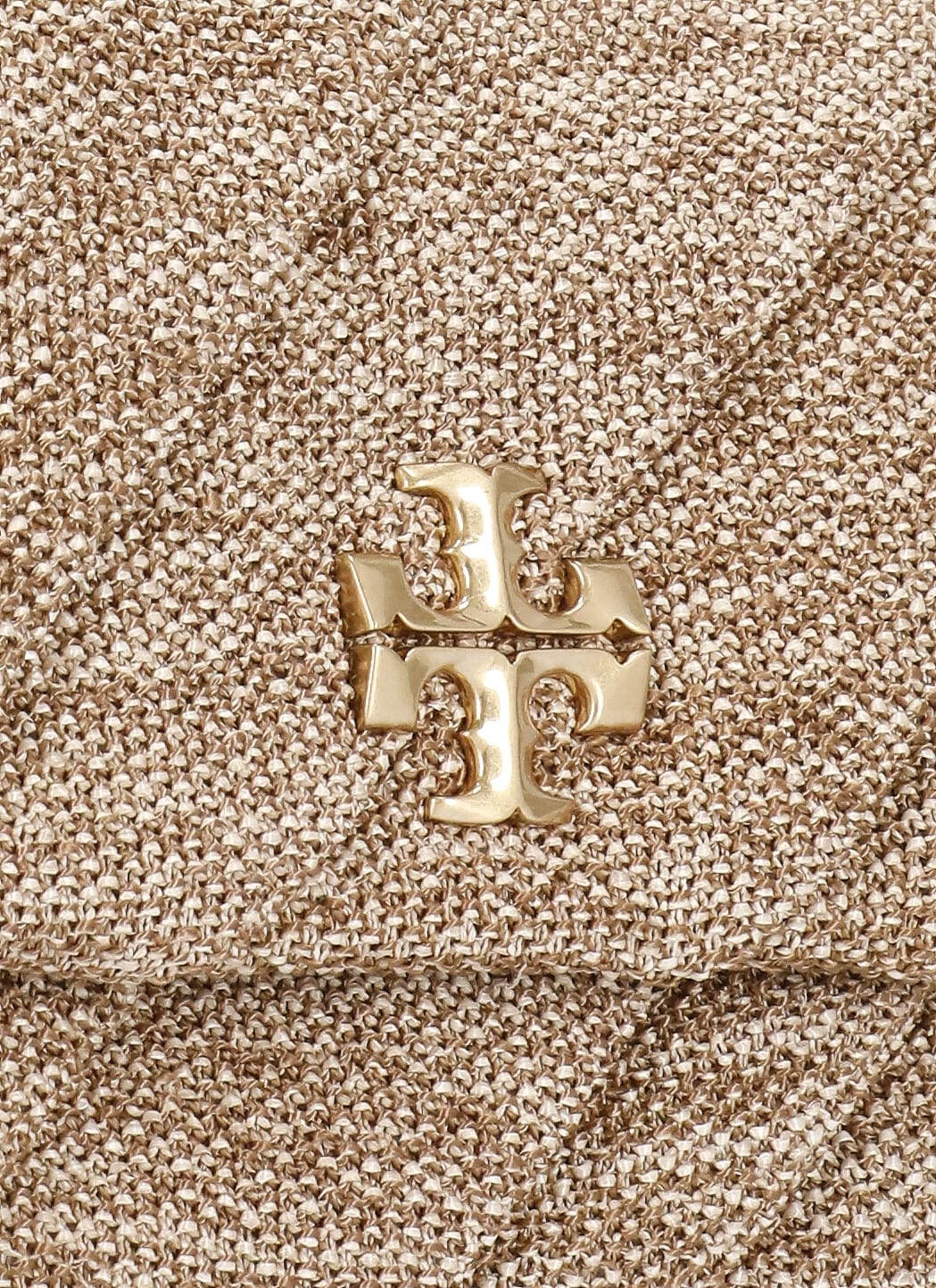 Shop Tory Burch Kira Draped Raffia Bag In Beige