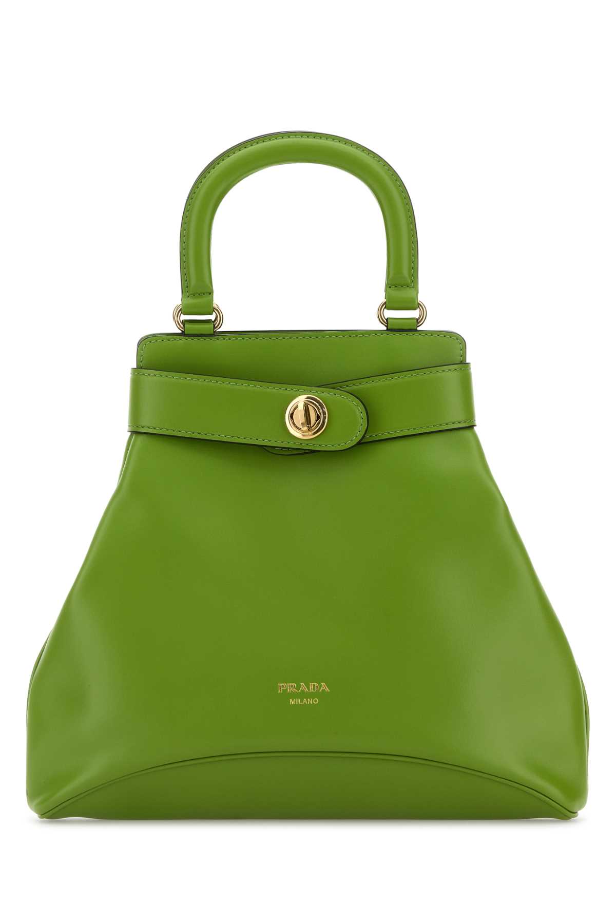 Prada Re-nylon And Leather Medium Top-handle Bag With Padlock