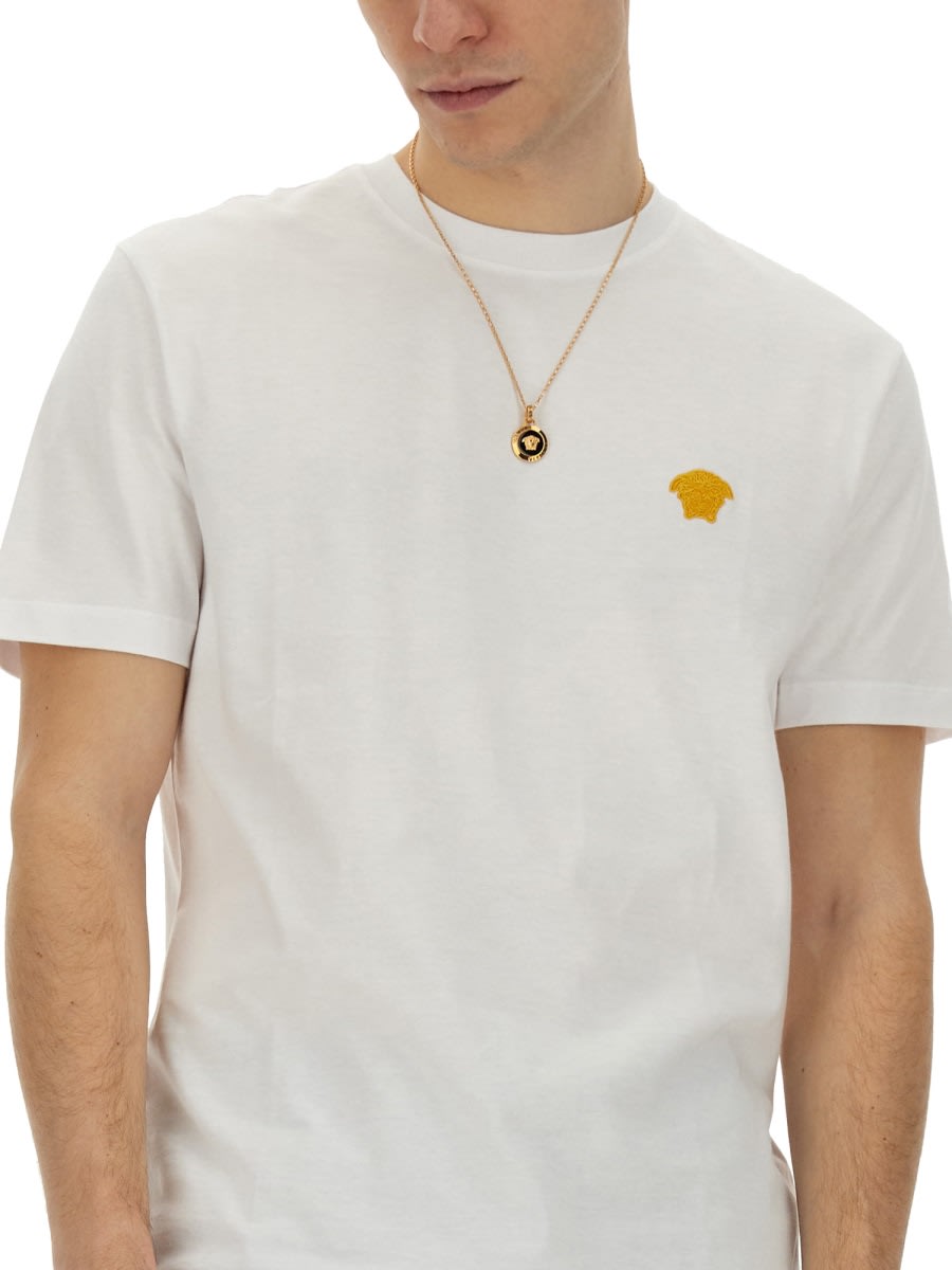 Shop Versace Jellyfish T-shirt In White