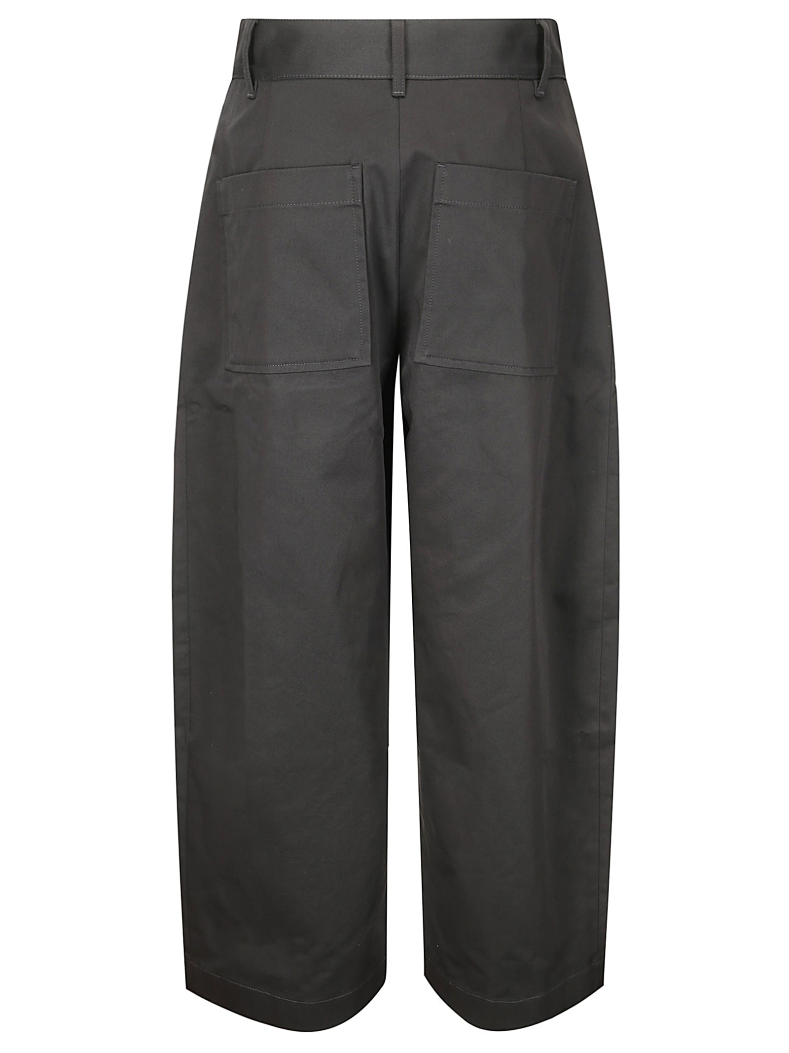 Shop Studio Nicholson Pants - Wide Crop Pant In Black