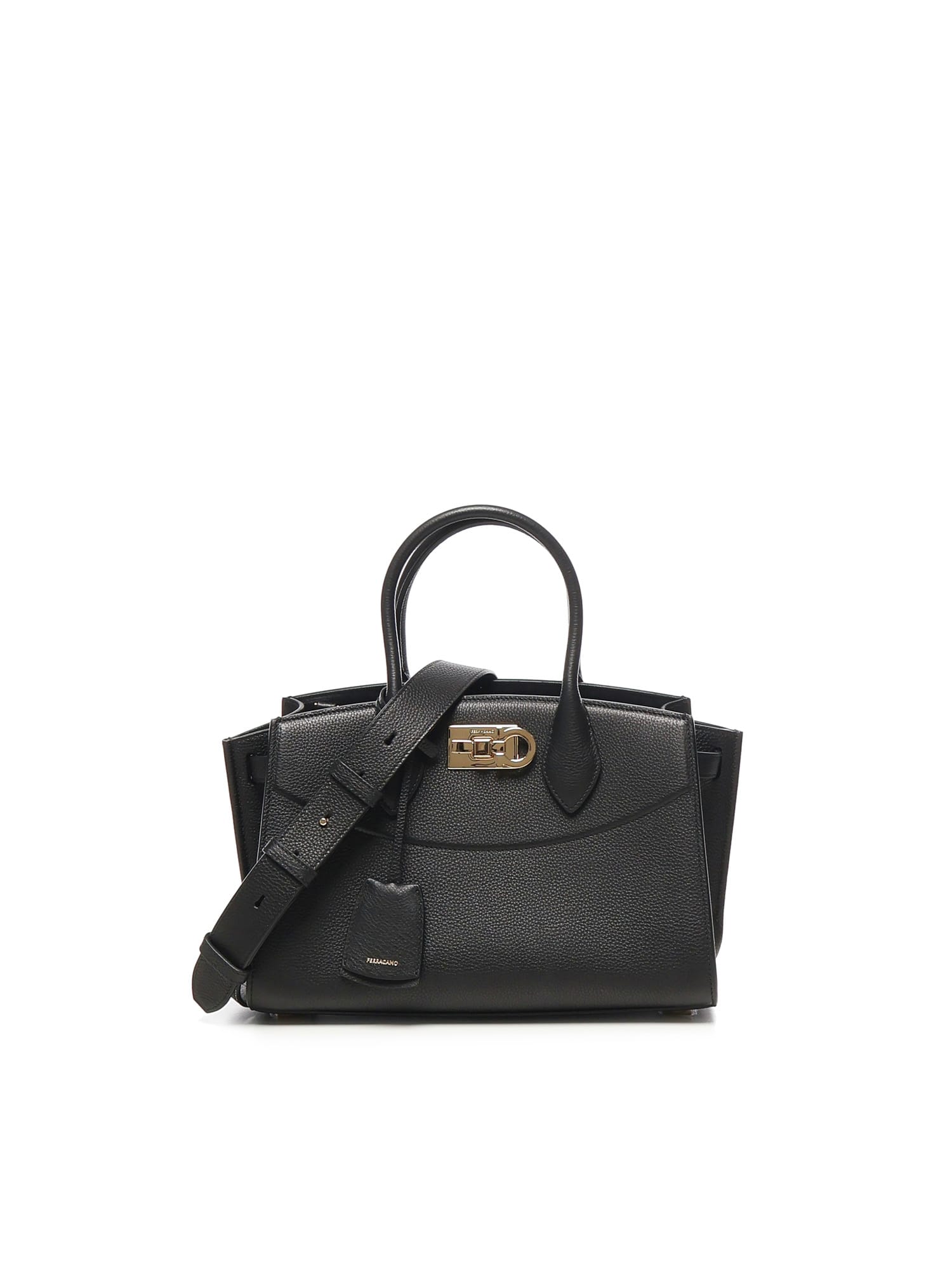 Ferragamo Studio Soft Bag In Black