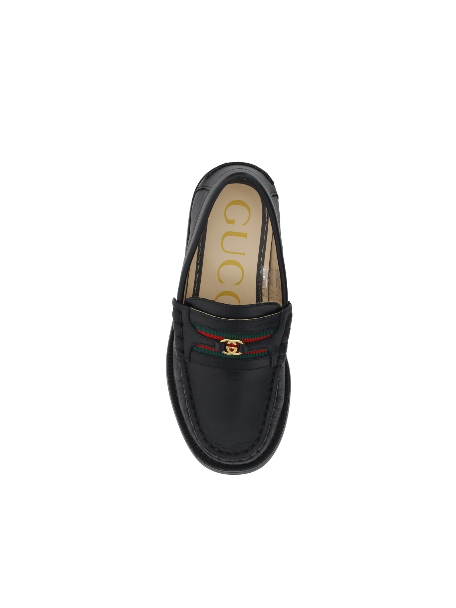 Shop Gucci Loafers For Girl In Black