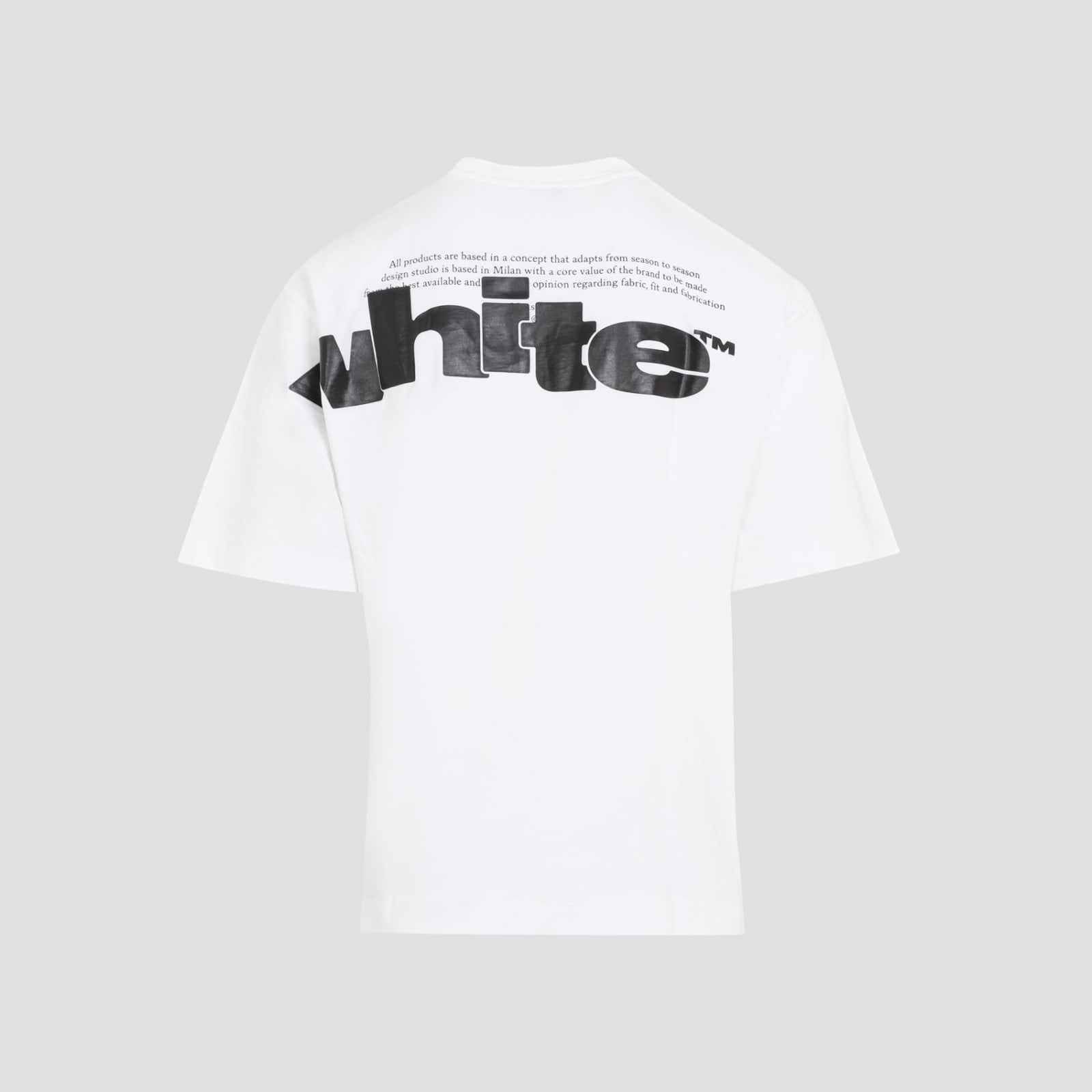 Shop Off-white Shared Logo Skate Short Sleeve Tee In White Black