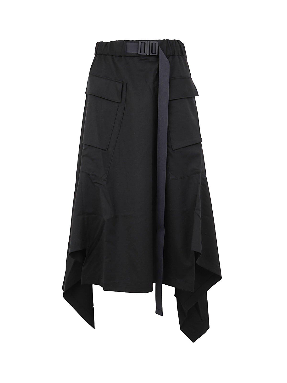 Y-3 Buckle Detailed Asymmetric Skirt