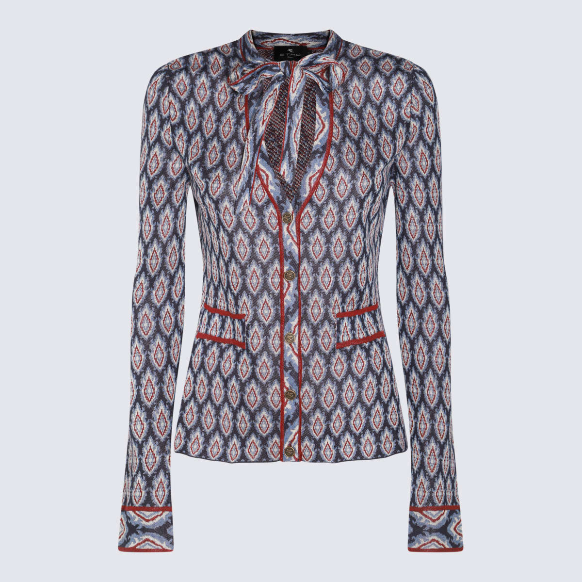 Shop Etro Multicolor Knitwear In Blue