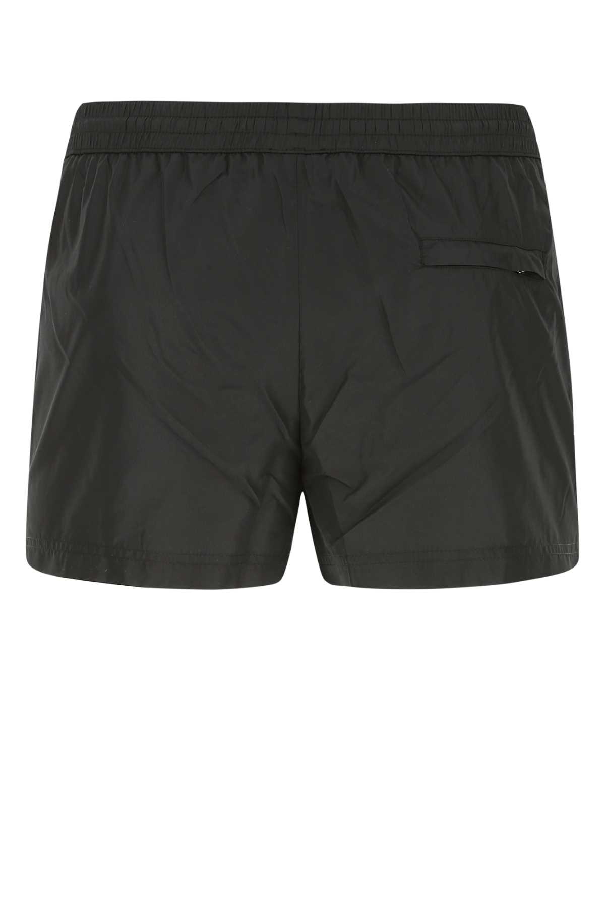 Shop Dolce & Gabbana Black Polyester Swimming Shorts In N0000