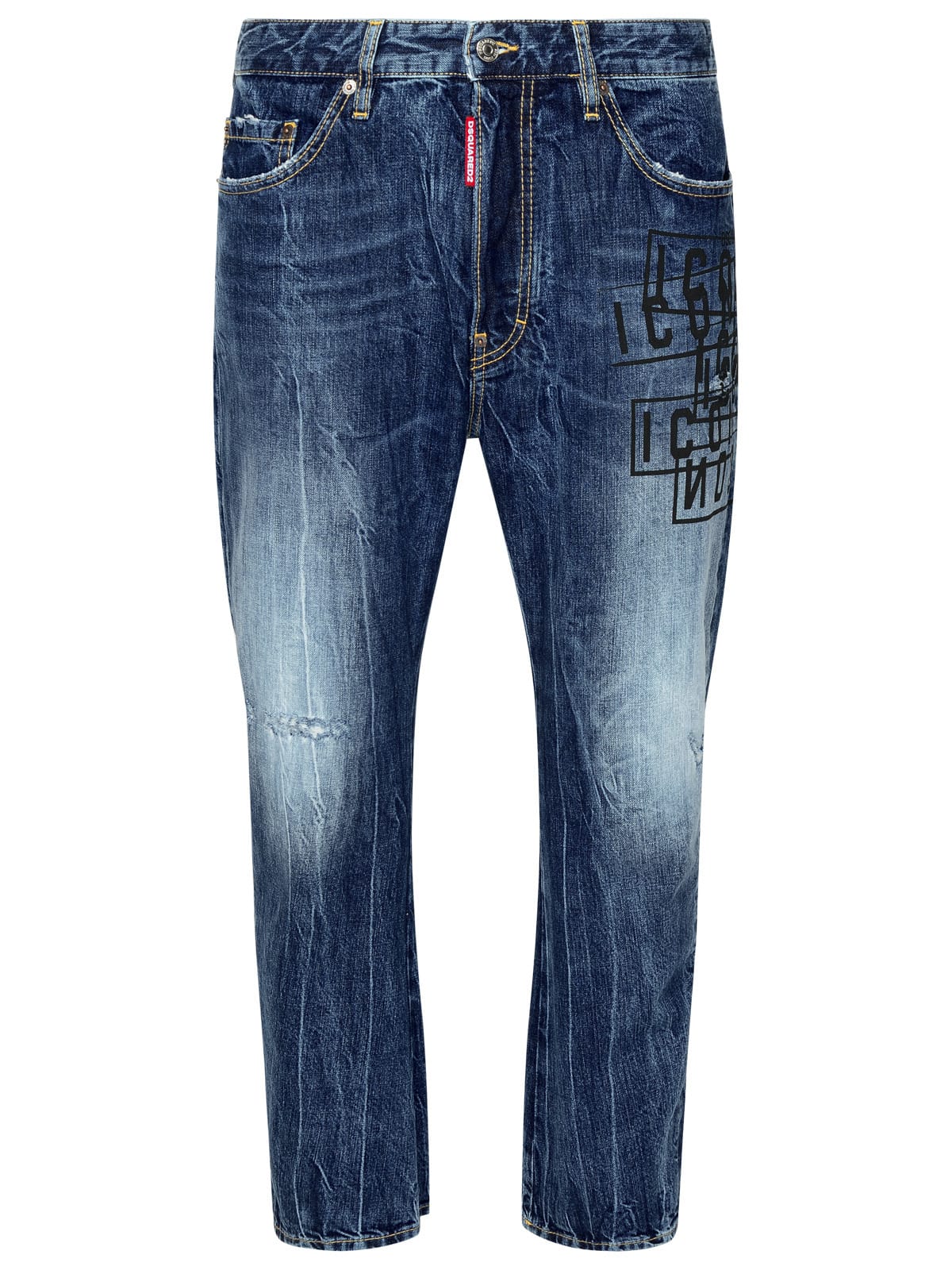 Shop Dsquared2 Blue Cotton Jeans