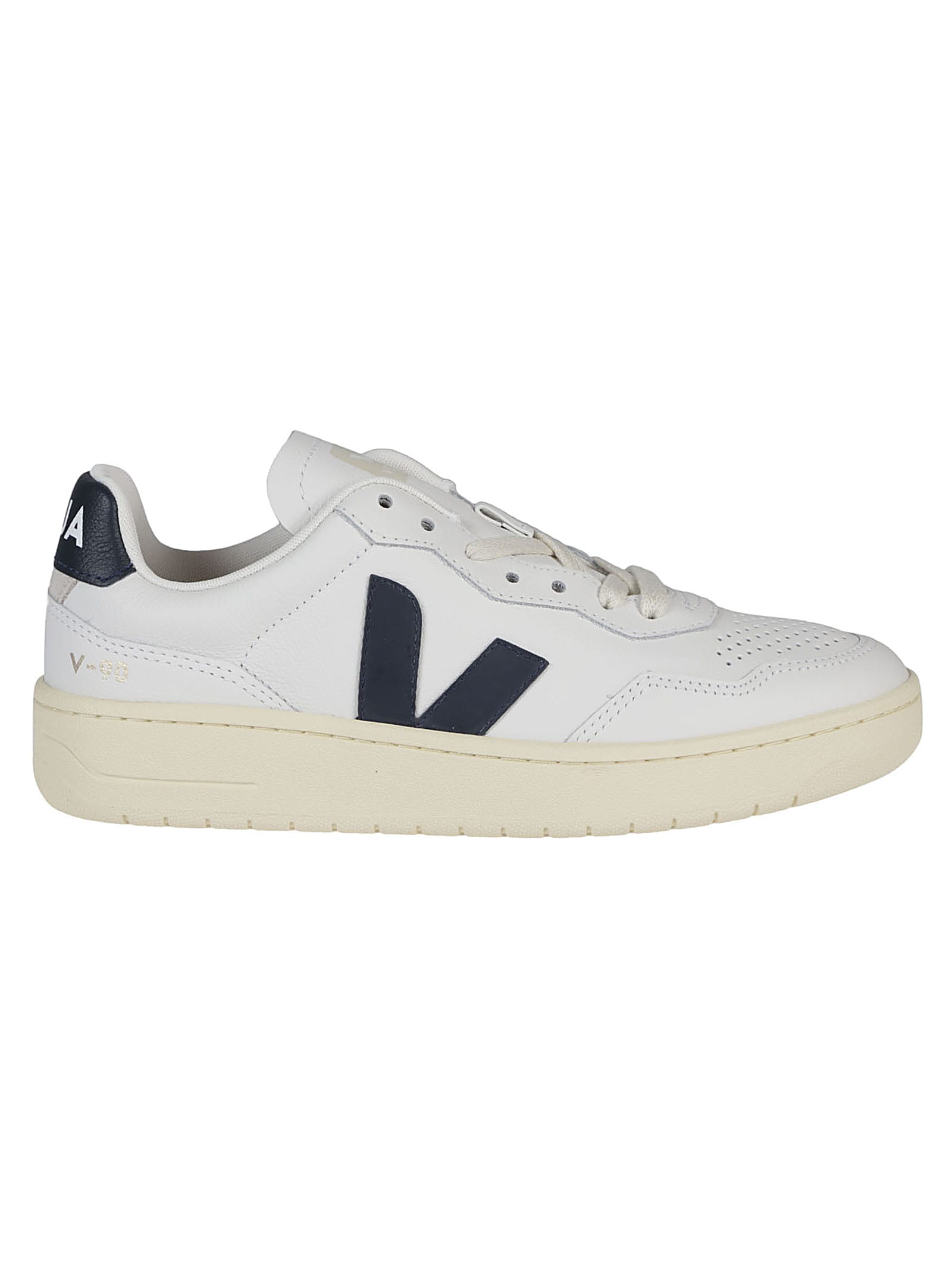 Shop Veja V-90 Sneakers In Extra White/nautico