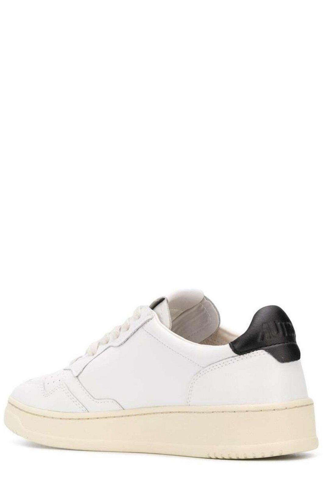 Shop Autry Logo Patch Panelled Sneakers