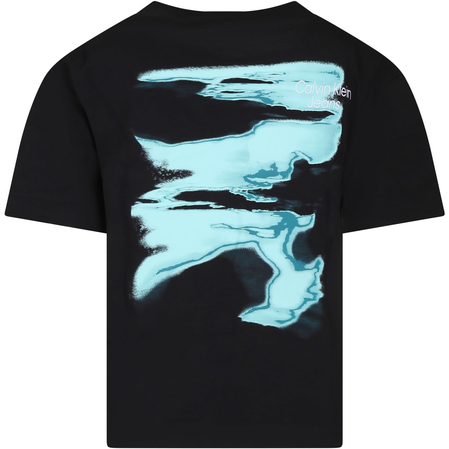 Shop Calvin Klein Black T-shirt For Boy With Logo