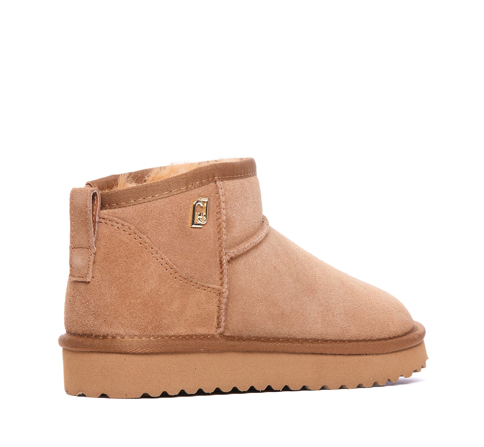 Liu •jo Suede Booties In Brown