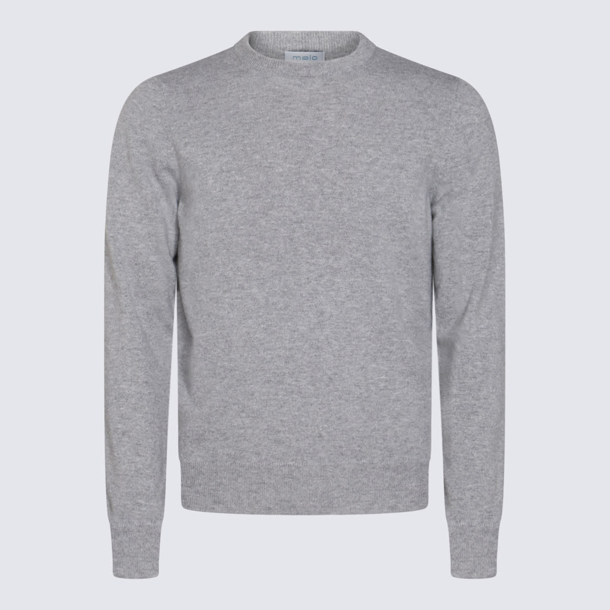 Shop Malo Grey Cashmere Jumper In Cemento