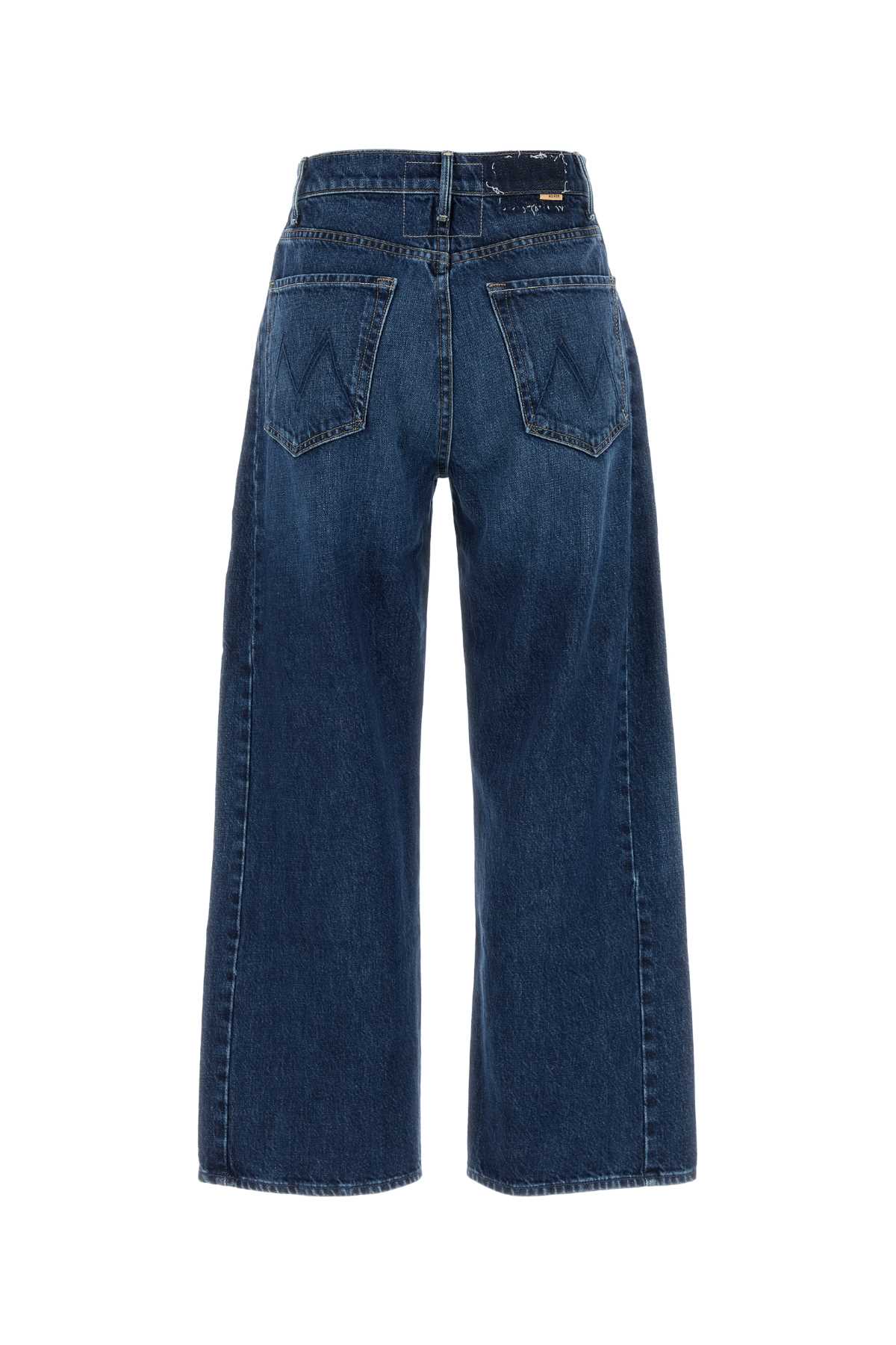 Mother The Half Pipe Cropped Denim Jeans In Multi